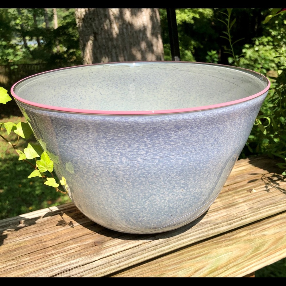 Hand Blown Art Glass Bowl